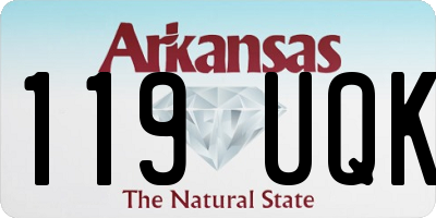 AR license plate 119UQK