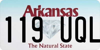 AR license plate 119UQL