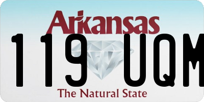 AR license plate 119UQM