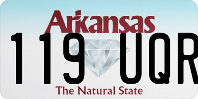 AR license plate 119UQR