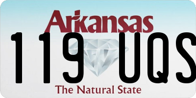 AR license plate 119UQS