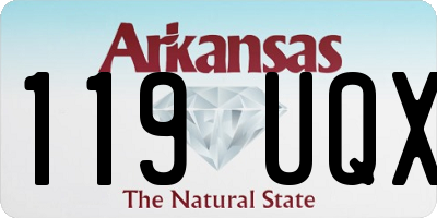 AR license plate 119UQX