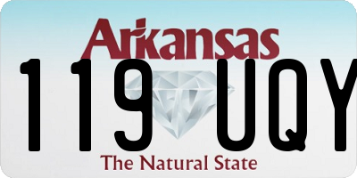 AR license plate 119UQY