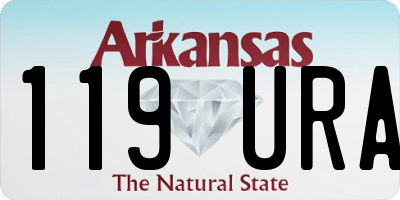 AR license plate 119URA