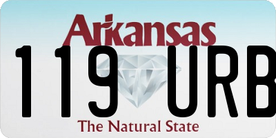 AR license plate 119URB