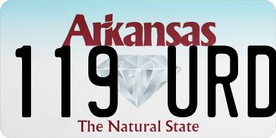 AR license plate 119URD