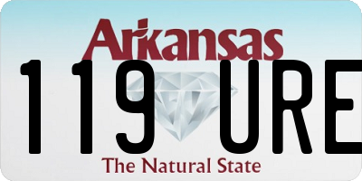 AR license plate 119URE
