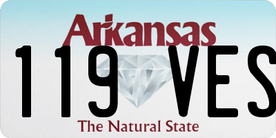 AR license plate 119VES