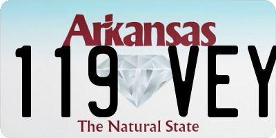 AR license plate 119VEY