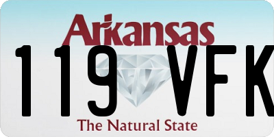 AR license plate 119VFK