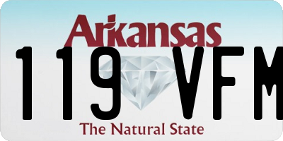 AR license plate 119VFM