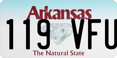 AR license plate 119VFU