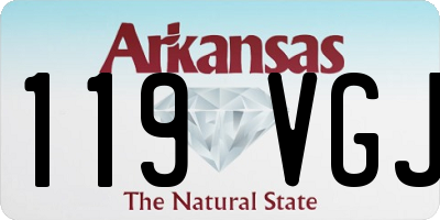 AR license plate 119VGJ