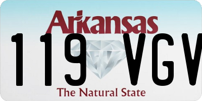 AR license plate 119VGV