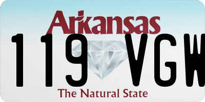 AR license plate 119VGW