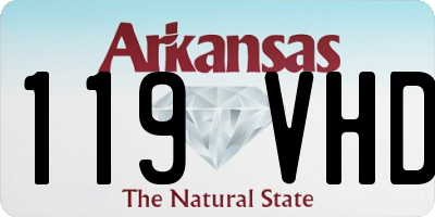 AR license plate 119VHD