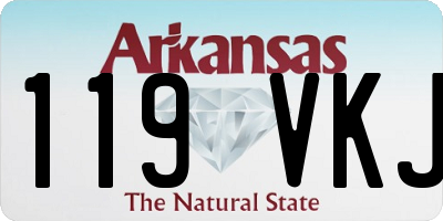AR license plate 119VKJ