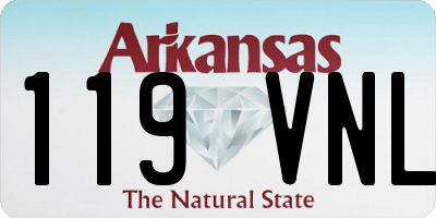 AR license plate 119VNL