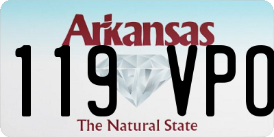 AR license plate 119VPO