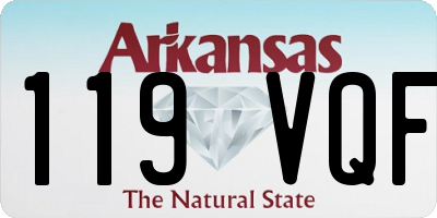 AR license plate 119VQF