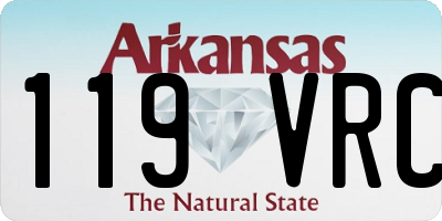AR license plate 119VRC