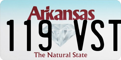 AR license plate 119VST