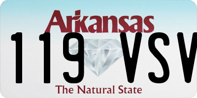 AR license plate 119VSV