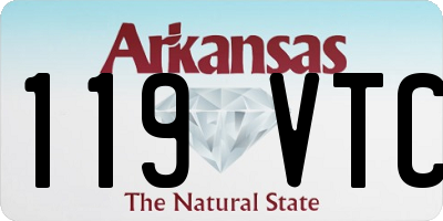 AR license plate 119VTC