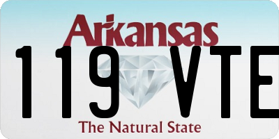 AR license plate 119VTE