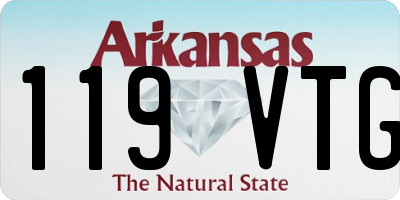 AR license plate 119VTG