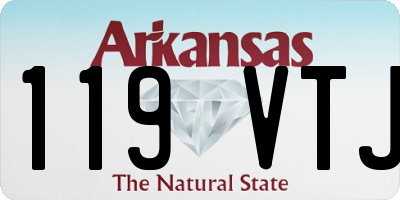 AR license plate 119VTJ