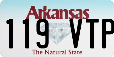 AR license plate 119VTP