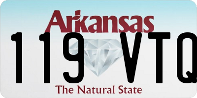 AR license plate 119VTQ
