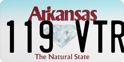 AR license plate 119VTR
