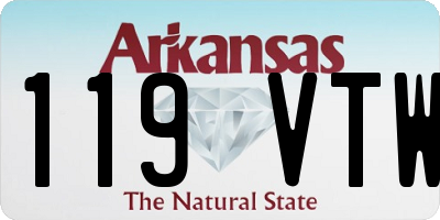 AR license plate 119VTW