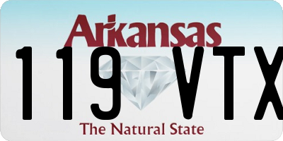 AR license plate 119VTX