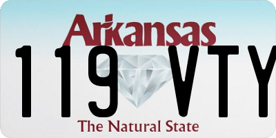 AR license plate 119VTY
