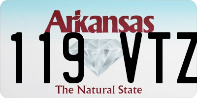 AR license plate 119VTZ