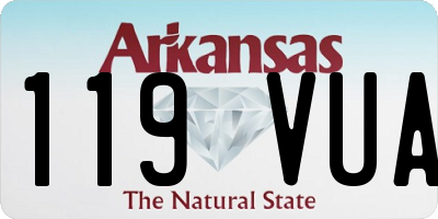 AR license plate 119VUA
