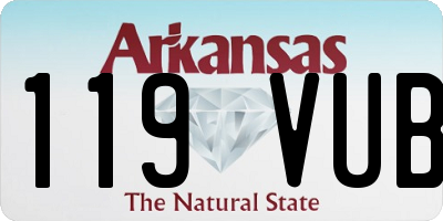 AR license plate 119VUB