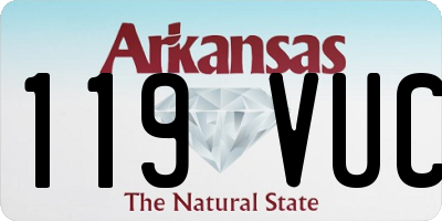 AR license plate 119VUC