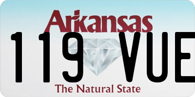 AR license plate 119VUE