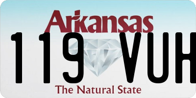 AR license plate 119VUH