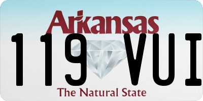 AR license plate 119VUI