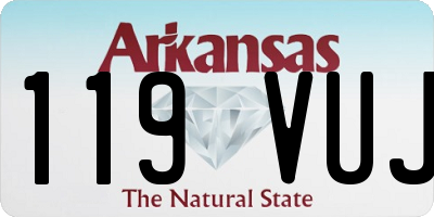 AR license plate 119VUJ