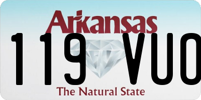 AR license plate 119VUO