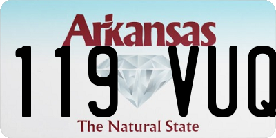 AR license plate 119VUQ