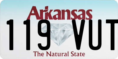 AR license plate 119VUT