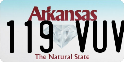 AR license plate 119VUV