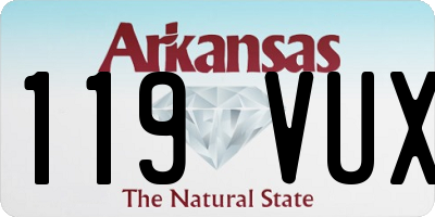 AR license plate 119VUX